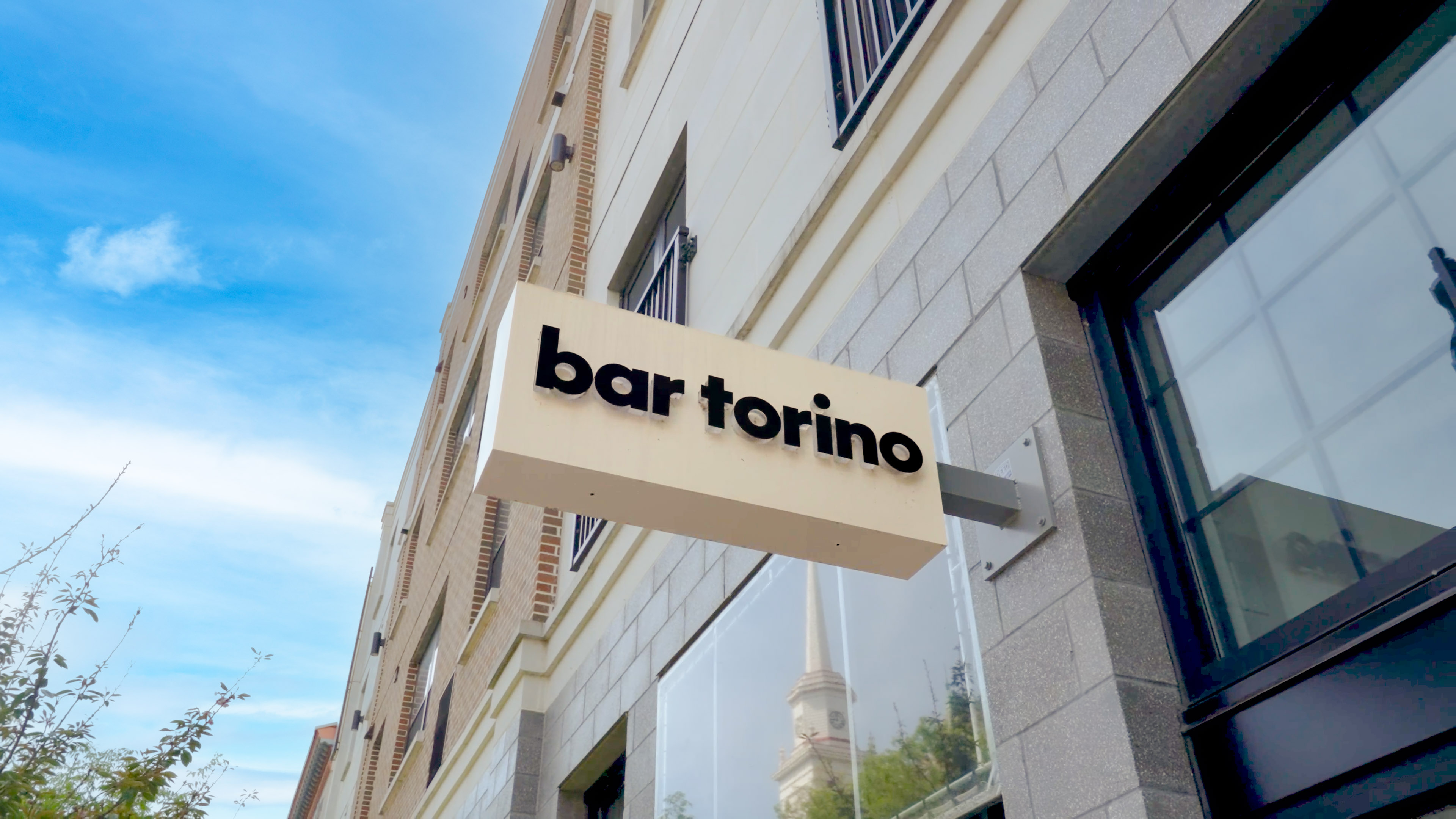 Bar Torino exterior sign in downtown Easton